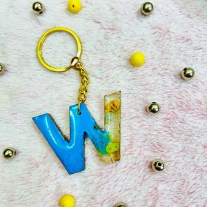 W Letter Keychain