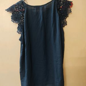 Zara Basic Navy Blue Colour Top