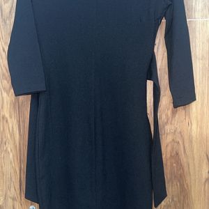 black shein midi dress