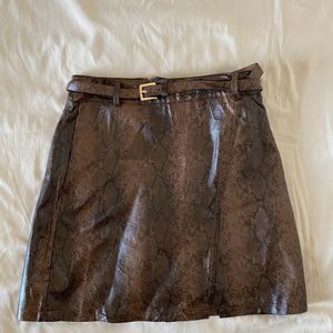 Leather Skirt