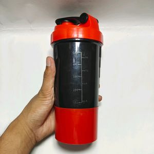 SpiderPro 500ml Gym Shaker Bottle Red