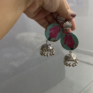 Handmade Fabric Jhumka