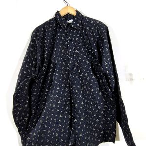 Black Printed Shirt (Men's)