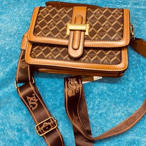 Stylish Brown and Black Sling bags