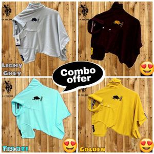 Basic Polo T-shirt -: Four Piece Combo