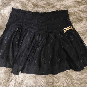 Black Lace Gothic/egirl Skirt