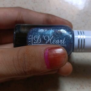 Like Beautiful Silver Glittery Nail Polish