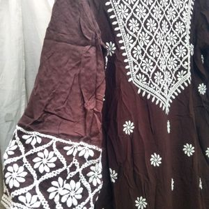 Formal Brown Kaurti With Pant