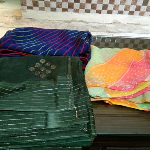 Combo Of 3 Beautiful Sarees