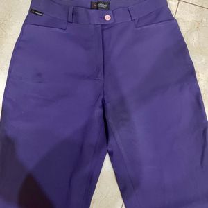 Purple High Waist Trousers.