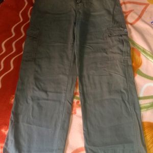 Brown Casual Baggy Jeans