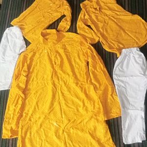 Father And 2 Son Kurta Pajama Set