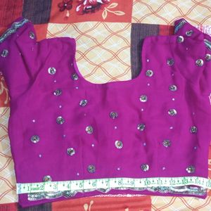 Purple 💜 Zari Work Saree