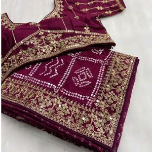 Embroidery Work Saree