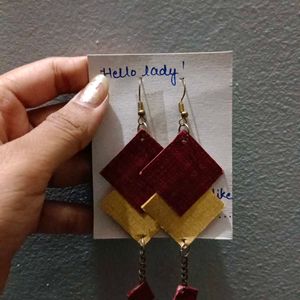 Hand Made Paper Earring