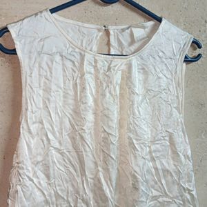 H&M Shining Stylish Party Top Sleeveless Flared