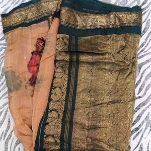 pure Gadwal pattu saree