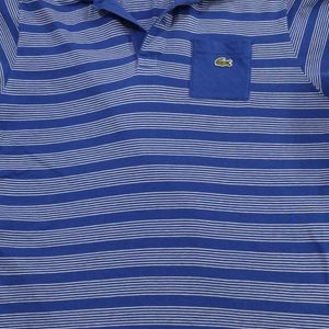 Boys Blue Stripped Coller T- Shirt