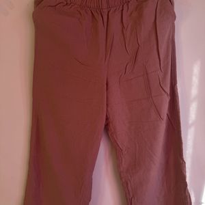 Peach Linean Women Pant