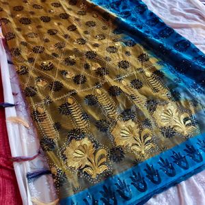 Today Only🎉Unused Saree With Blouse (Women's)