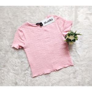 Zudio Xs New with Tag Rare Pink colour Crop Top