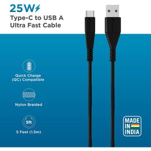 URBN Type-C USB 3.4 Amp | 25W Fast Charging Cable