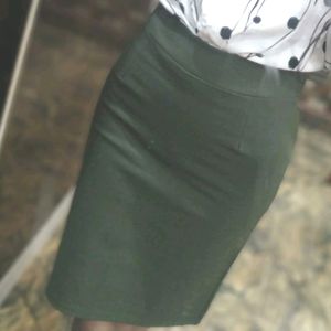 Bottle Green Skirt