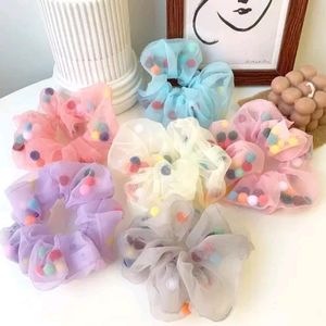 Beautiful  Pom Scrunchies (