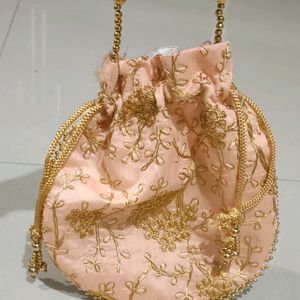 Embroidered Potli Bag