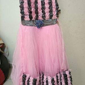 Kids Girls Frock Pink Age Upto 10 Yrs