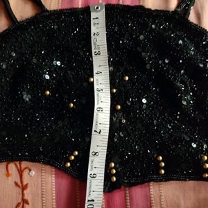 Sexy Sequins Crop Top Cum Bustier