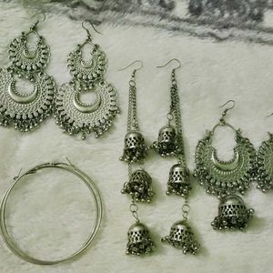 Women Oxidized Earrings