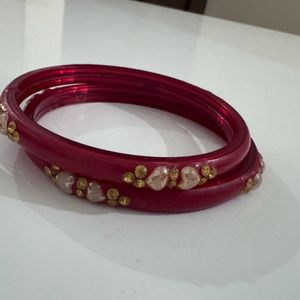 Red Traditional Bangles