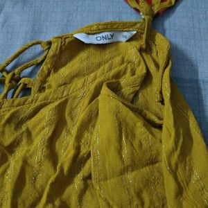 Mustard Yellow Crop Top -Only Brand M size