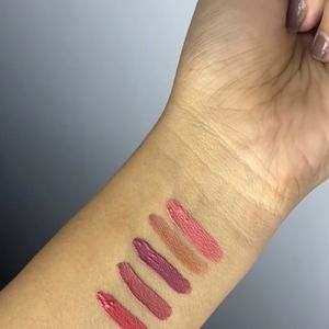 orgatre 5 shade + 1 gloss matte lipstick