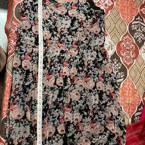 Vero Moda black floral dress