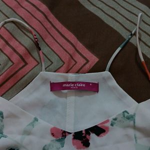 Florat White Marie Claire Top