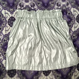 Silver Short Skirt