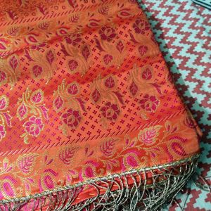 Vintage Silk Benarasi Stole From Benaras