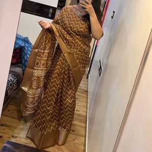 Brown Saree