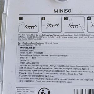 MINISO FALSE EYELASHES FAUX CILS 👻❣️