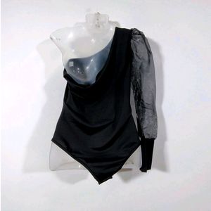 Organza One Shoulder Top