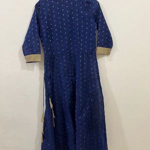 Price Drop…Beautiful Blue Anarkali Kurti