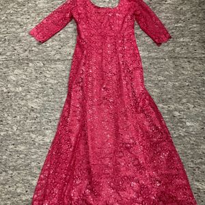 Beautiful And Elegant Pink Party Wear Gown