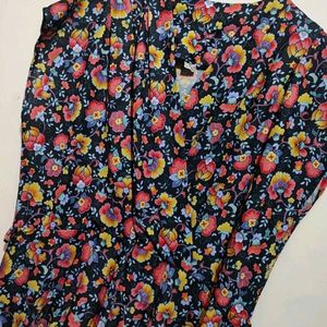 Multi Floral Print Dress For Girl Or Woman 42 Bust