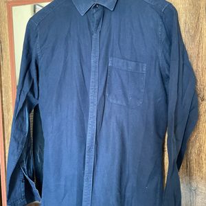 Trendy Navy Blue Shirt For Men