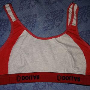 Red And White Sports Bra