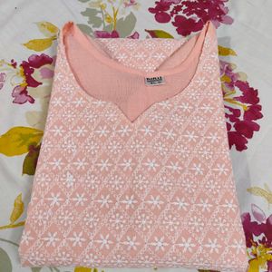 New Chickenkari Peach Kurti