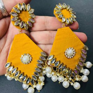 Fancy Party Wear Have Long Size Earrings