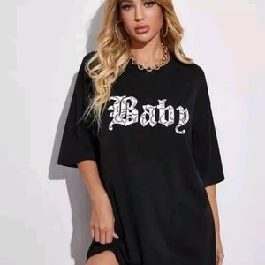 Oversized Black T Shirt For Women